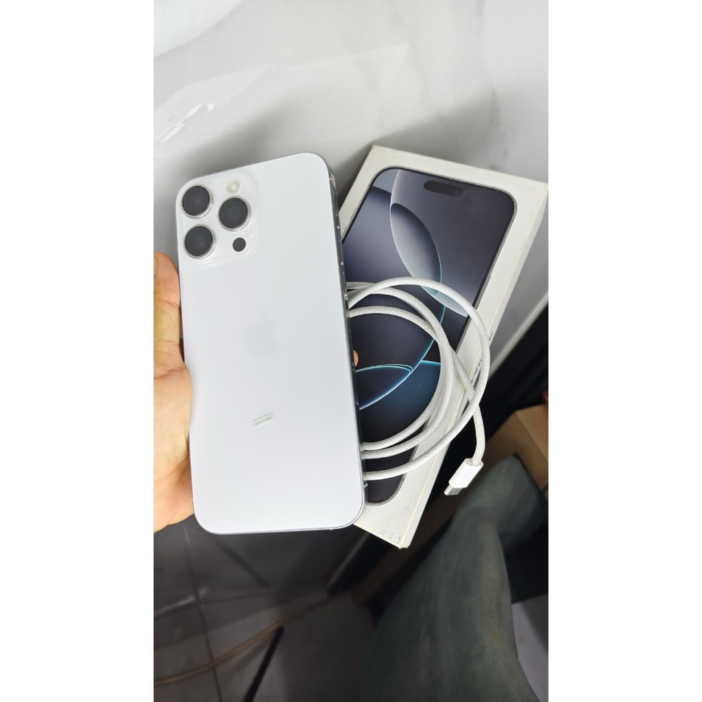 Hp handphone Apple iPhone 16 Pro Max 512 GB like new ibox lengkap full set original bekas second mul