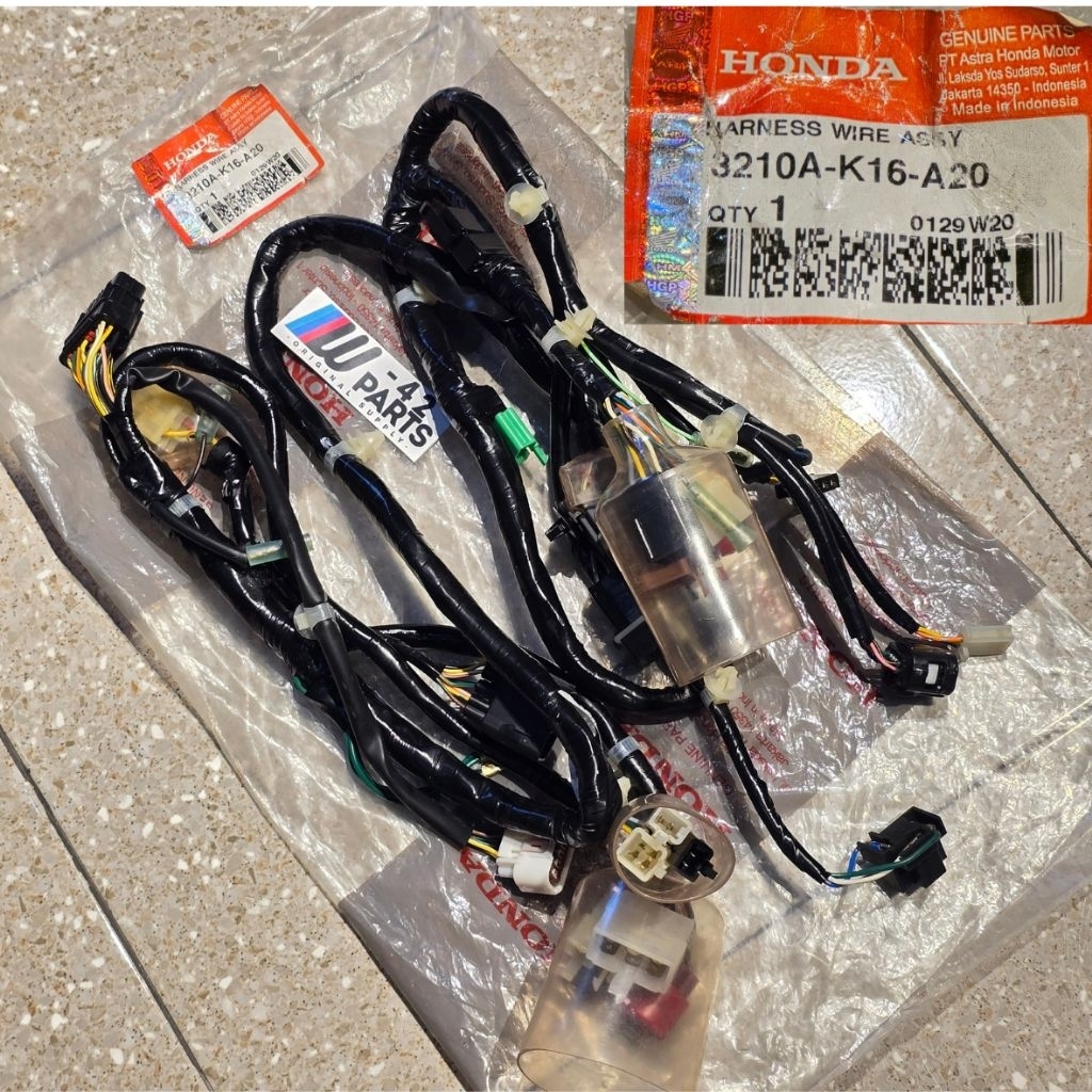 KABEL BODY UTAMA HARNESS WIRE SCOOPY FI INJEKSI K16 ESP STATER HALUS NON ISS ORIGINAL AHM 3210A K16 