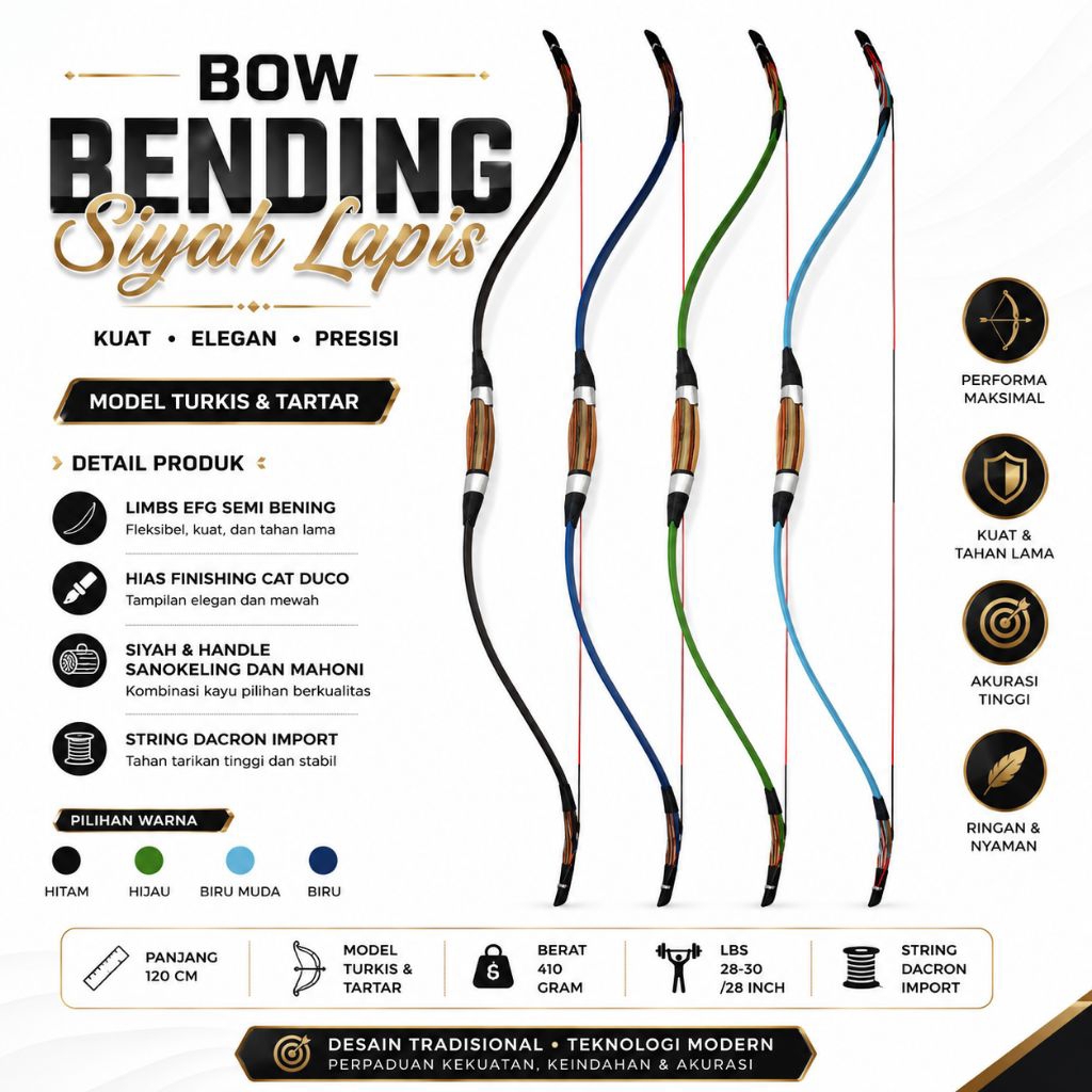 Bow Bending Siyah Lapis