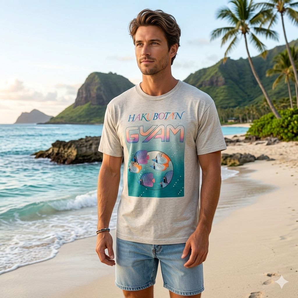 hakubotan guam vintage t-shirt