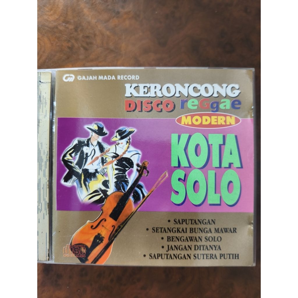 CD Musik original KERONCONG DISCO REGGAE MODERN KOTA SOLO