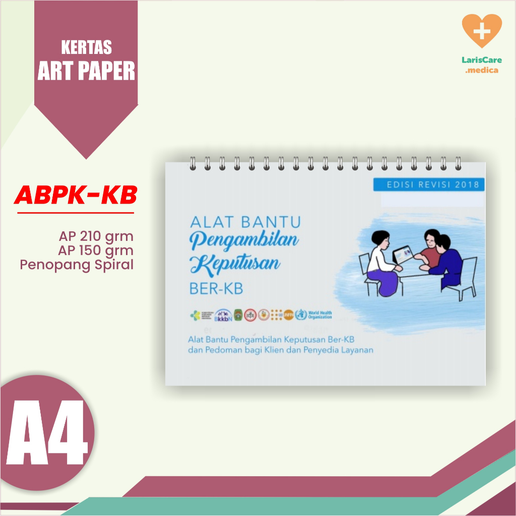 ABPK-KB 2018, Buku Bagan ABPK-KB, Finishing Spiral, Penopang Hard Cover