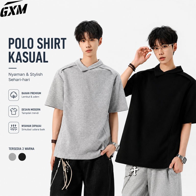Kaos Polo Pria Liso Wear Kerah - Nyaman Dipakai, Bahan  Premium, Desain Polos