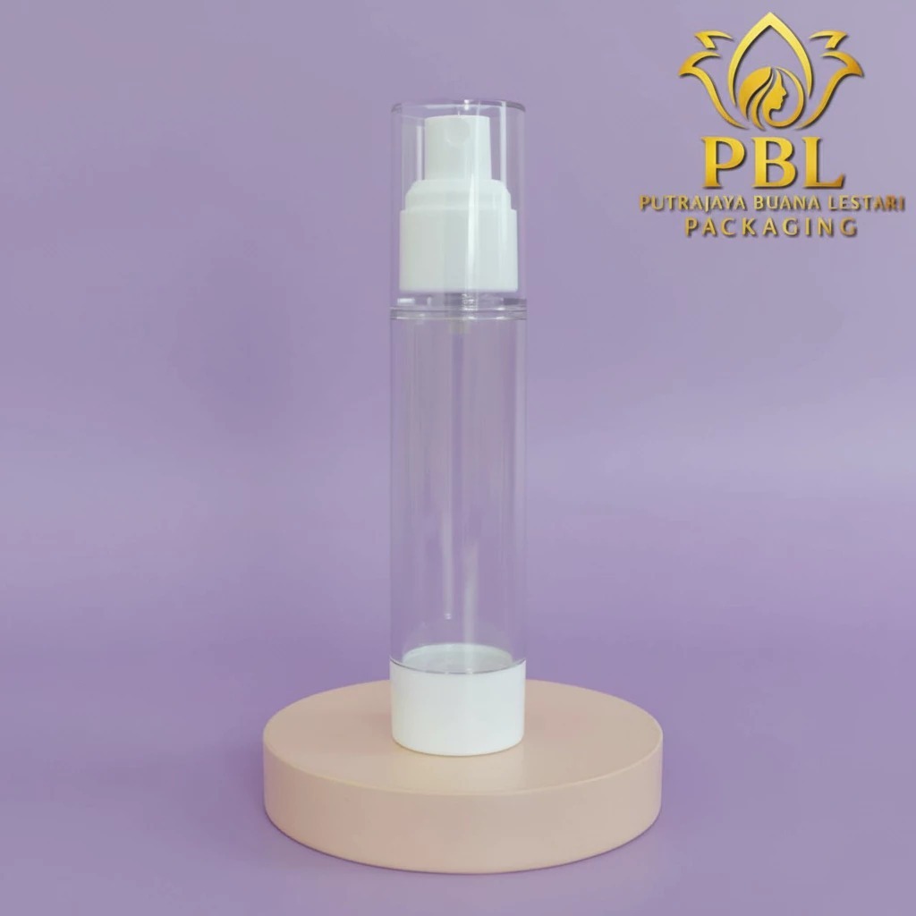 Botol Airless Spray 50ml Bening Acrylic Import / Botol Spray 50ml