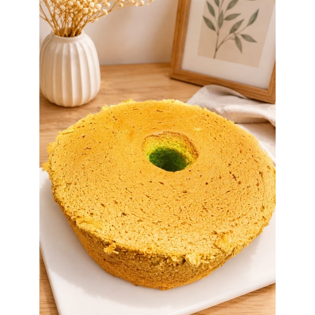 Bolu Chiffon Pandan Original | Kue Bolu Pandan Lembut Tanpa Pengawet