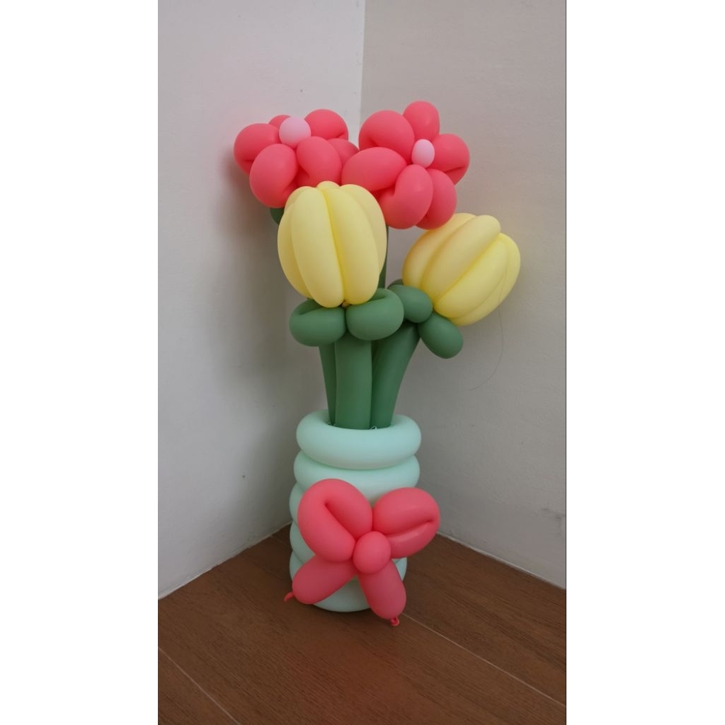 Buket Balon Pot 2 JAM JADI untuk Wisuda / Ultah