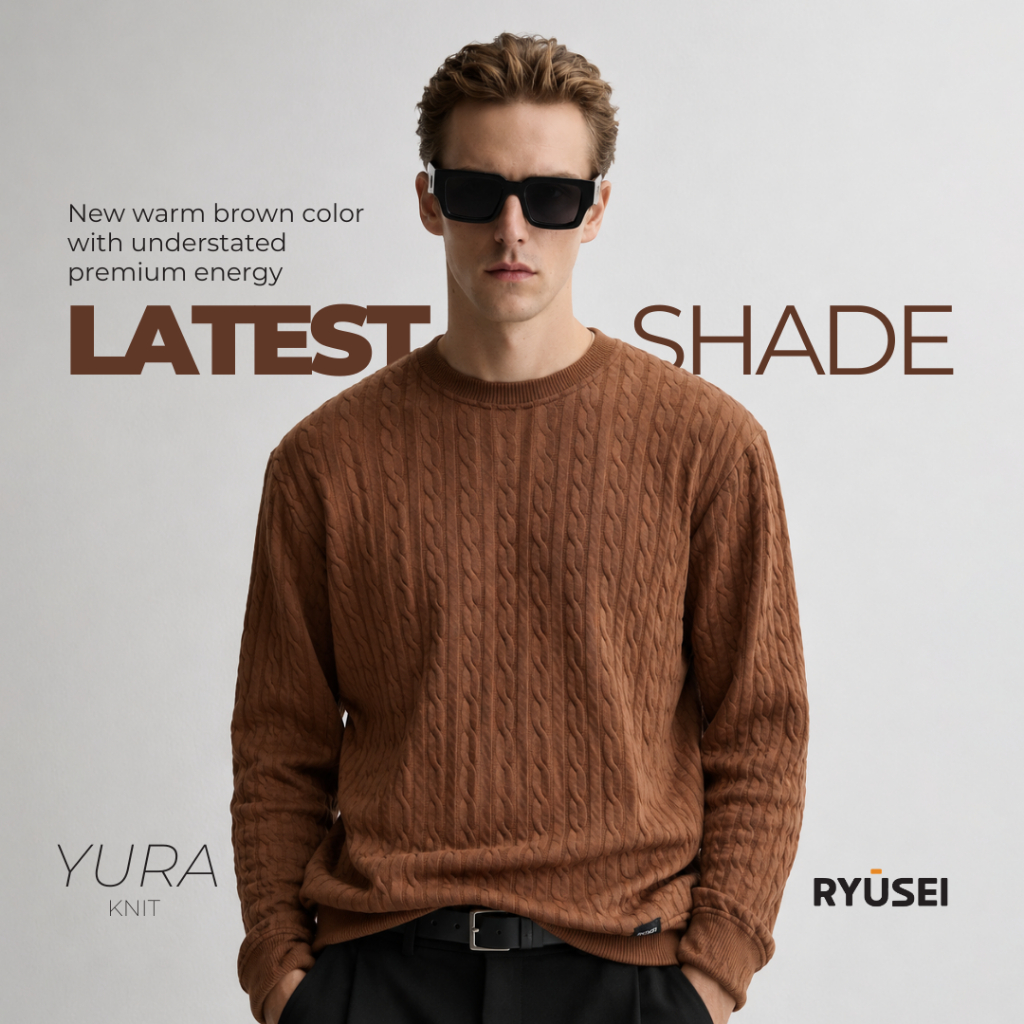 Ryusei Sweater YURA Knit – Sweater Knit dengan Tekstur Unik