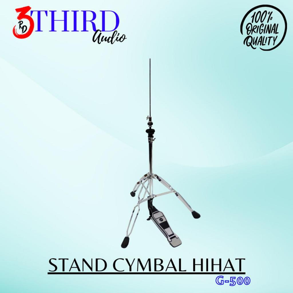 Stand Cymbal Hi-Hat Bahan Chorme Silver Stand HiHat Drum Import