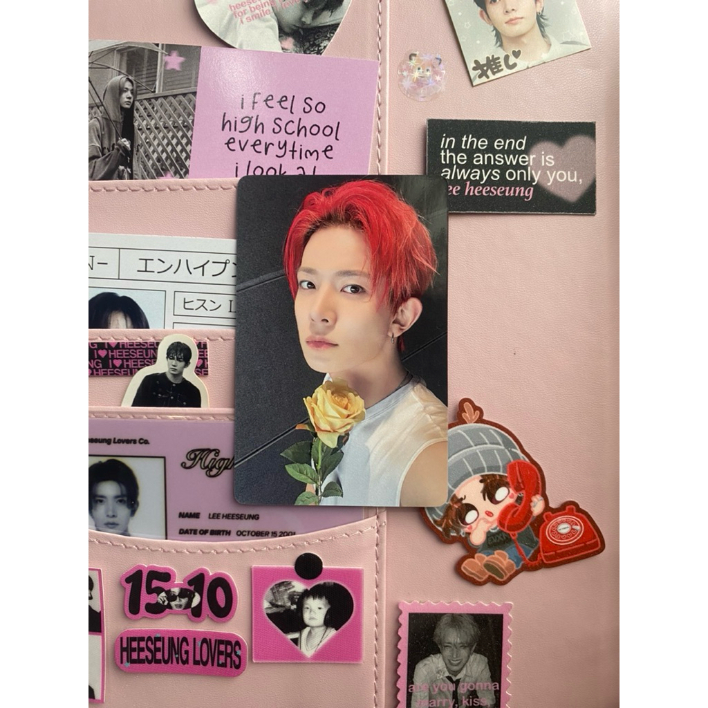 [OFFICIAL HEESEUNG PC] Photocard PC ENHYPEN heeseung jungwon jay jake snghoon sunoo ni-ki POB YZY d: