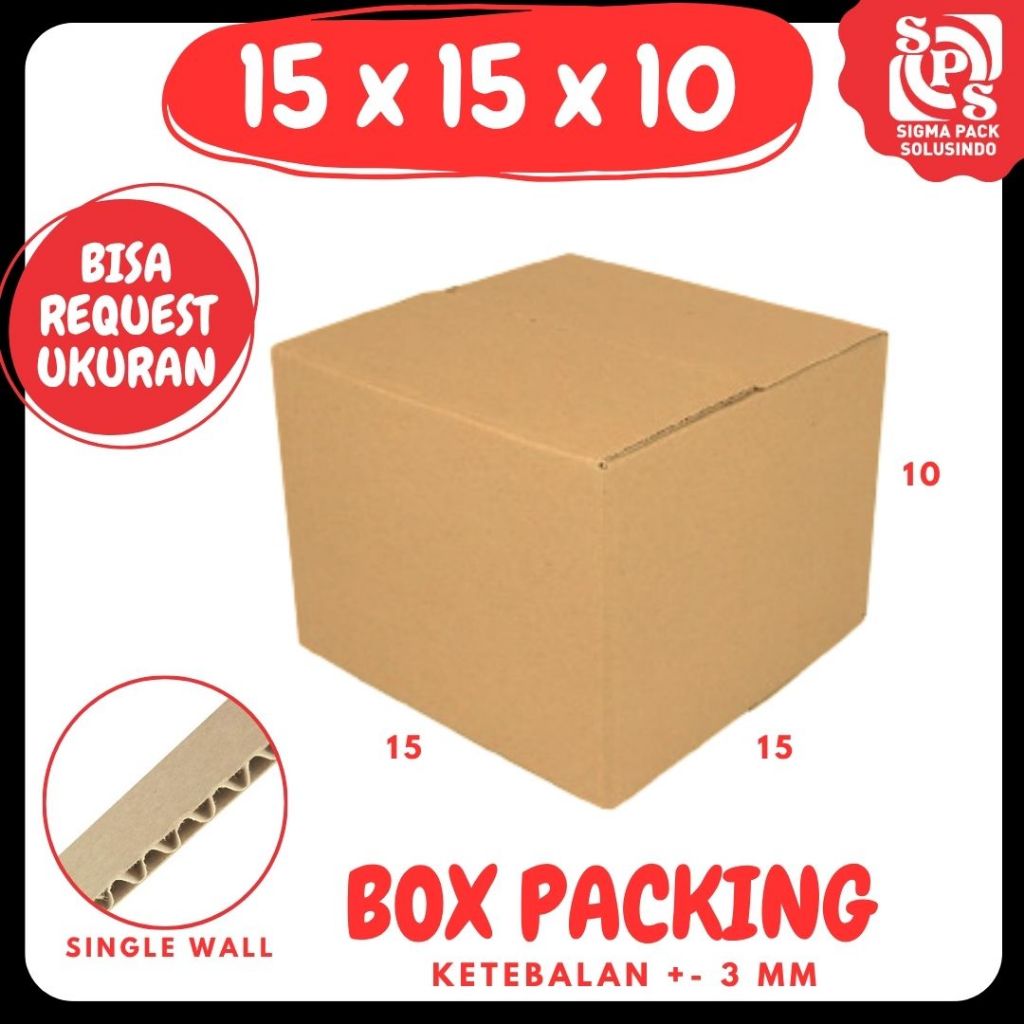 Kardus 15x15x10 / Dus 15x15x10 Packing Box Topi Kotak Kemasan Obat kardus custom 15x15x10
