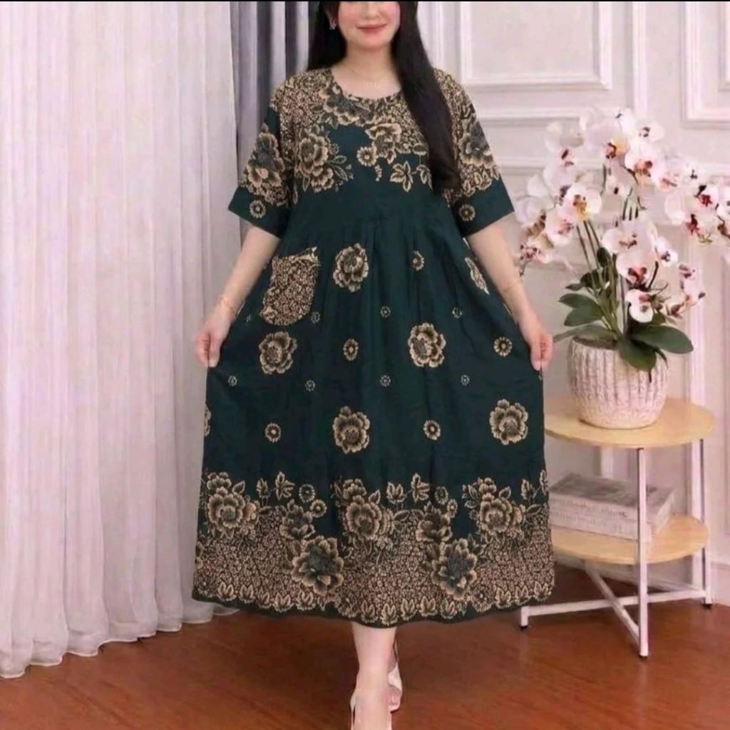 Daster wanita rayon jumbo Ld 130 pb 115 daster busui friendly