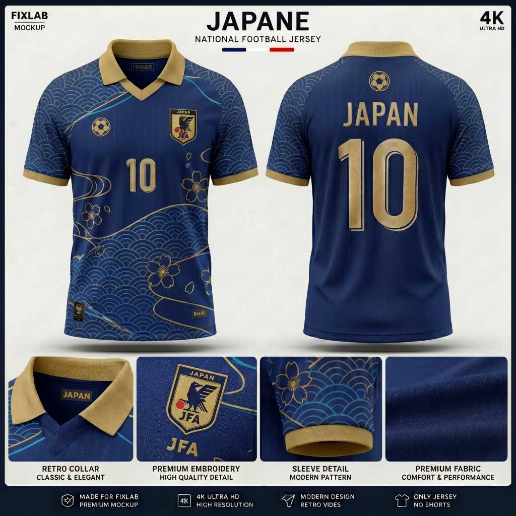 Jersey Timnas Jepang Custom Nama dan Nomor 2026 | Jersey Timnas Jepang | Jersey Custom Nama Nomor