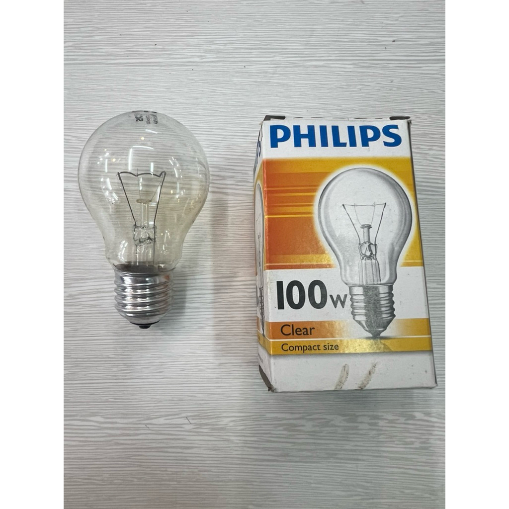 lampu pijar philip 100w lampu pijar clear 100w philips