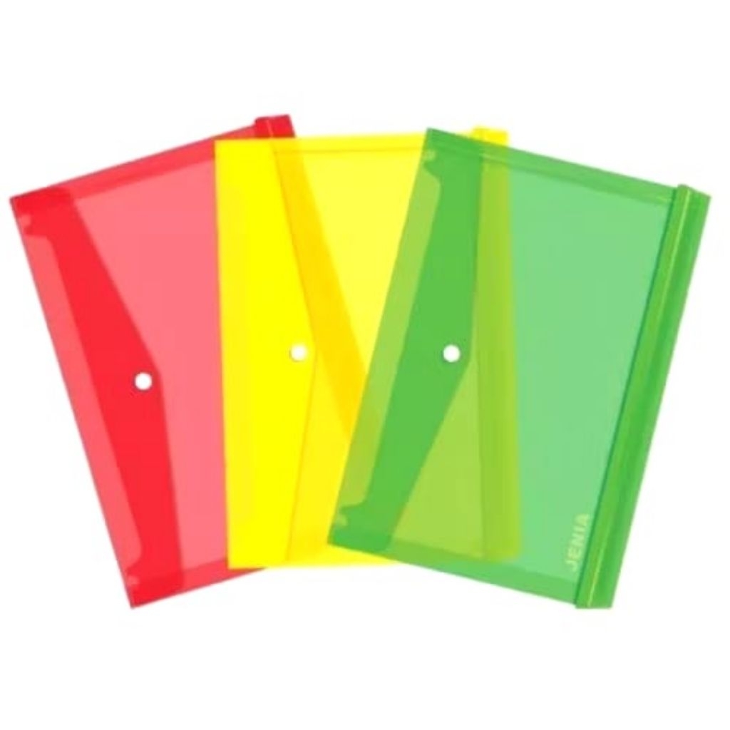 (1pcs)Map Kancing Plastik/Map Dokumen