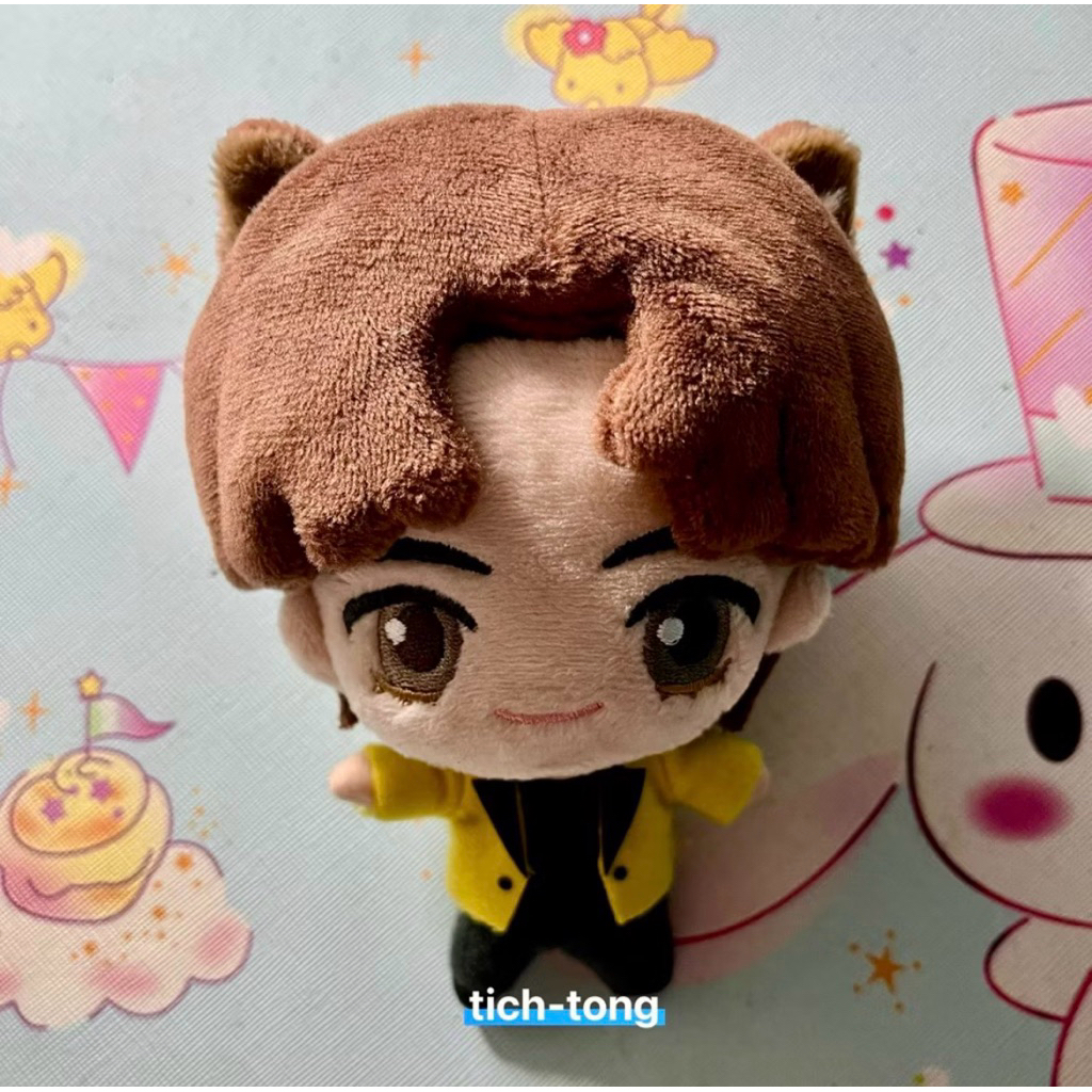 Official Keychain Doll Plushie BTS Bangtan V Kim Taehyung Fun Park Butter Tinytan