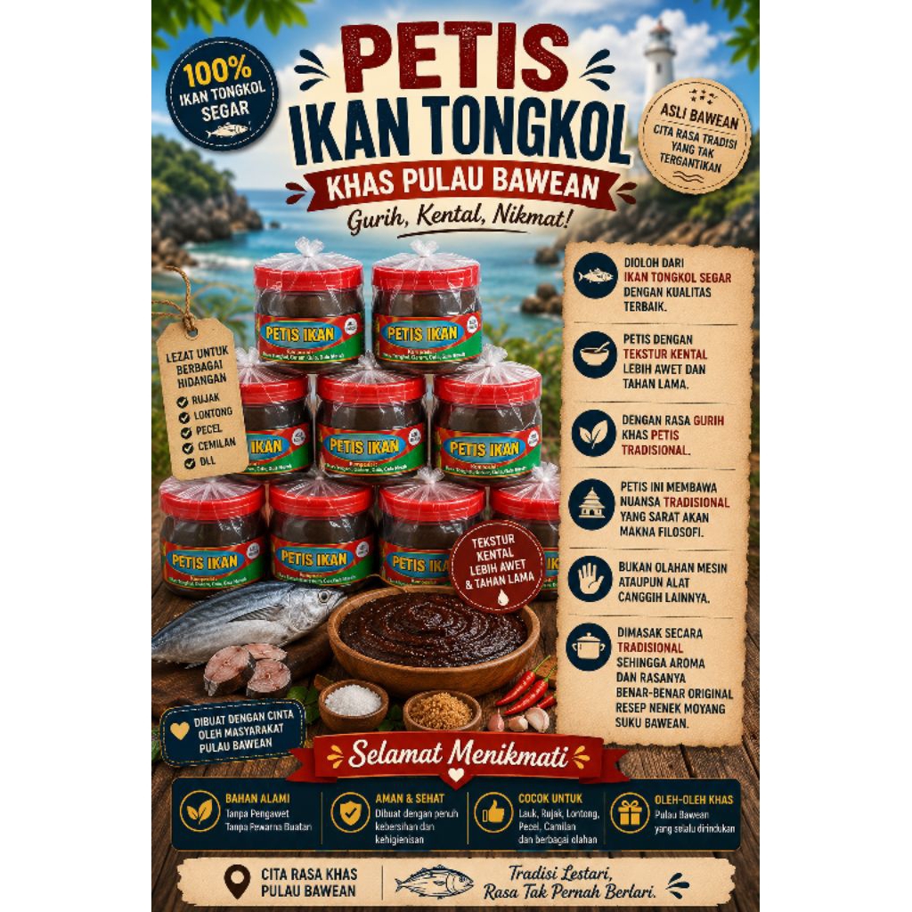 PETIS IKAN TONGKOL KHAS PULAU BAWEAN