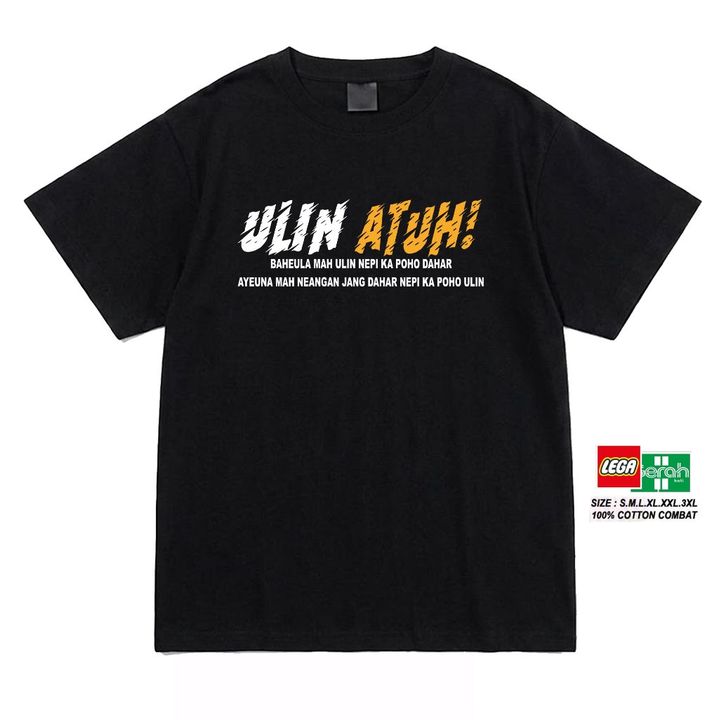 Kaos tshirt parodi Ulin Atuh 100% katun combat ukuran s-3xl