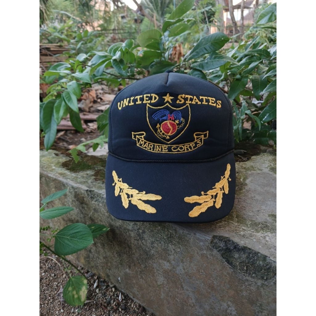 USMC Vintage Logo Snapback Hat