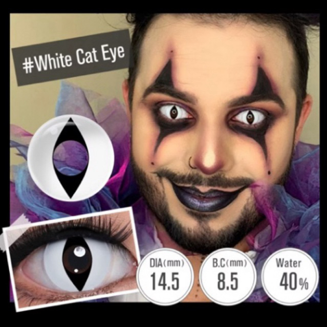 [NEW] Magister Cosplay Softlens Halloween White Cat Eye