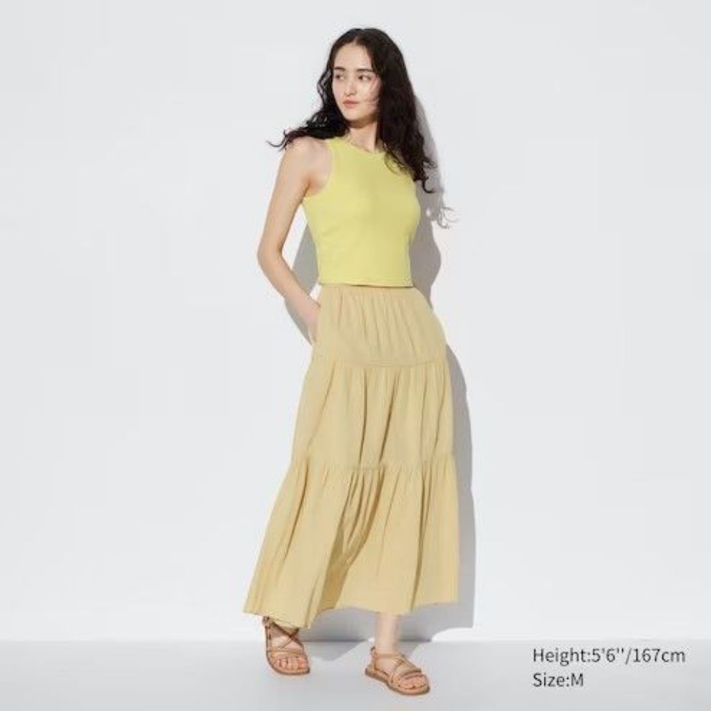 Preloved Rok Umpak Beige by Uniqlo