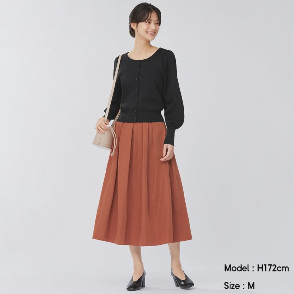 Preloved Rok Gather Volume Terracotta by GU Uniqlo