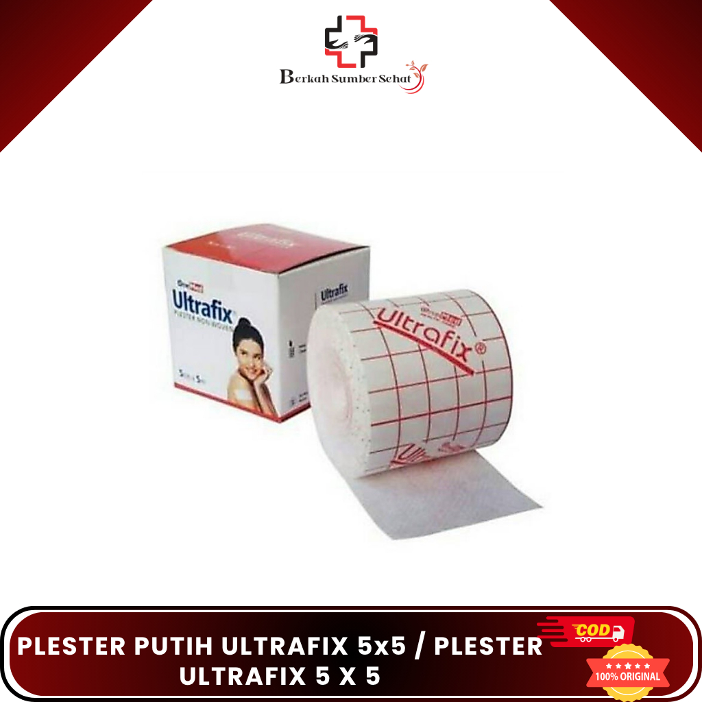 PLESTER PUTIH ULTRAFIX 5x5 / PLESTER ULTRAFIX 5 X 5/ PLESTER SEPERTI HYPAFIX 5X5