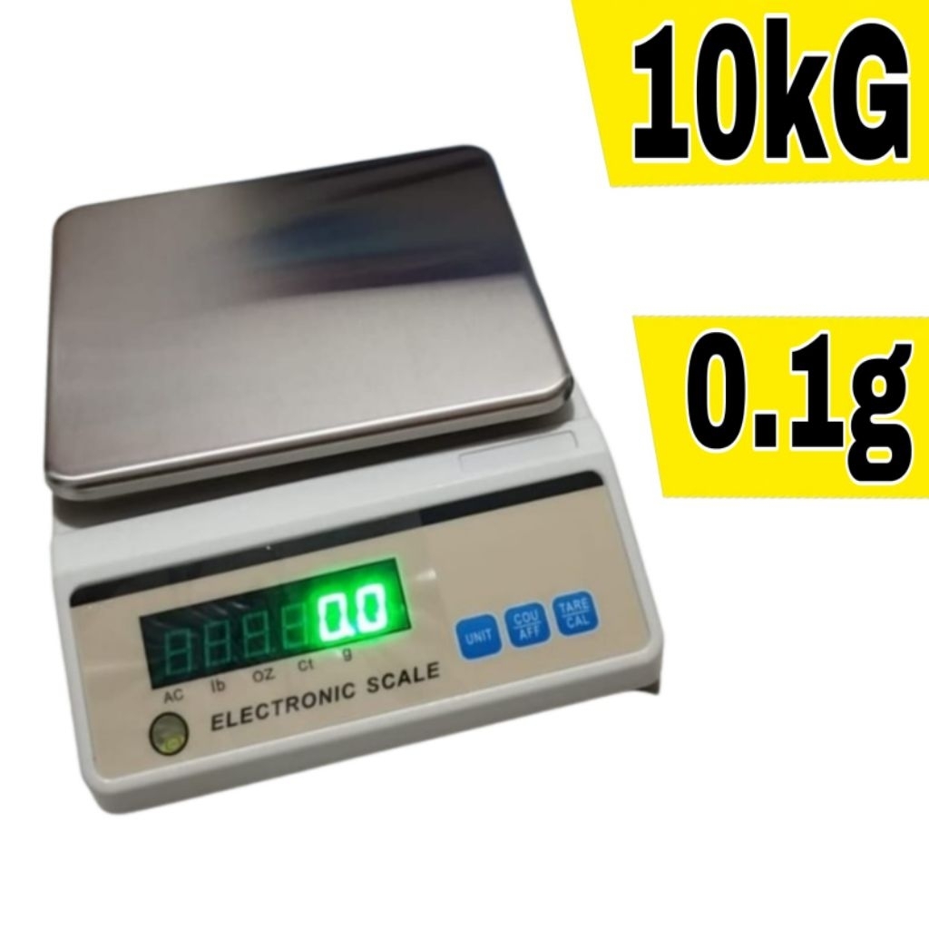 (TJ) 10kg/10000g 0.1g timbangan digital lab balance 0,1gr