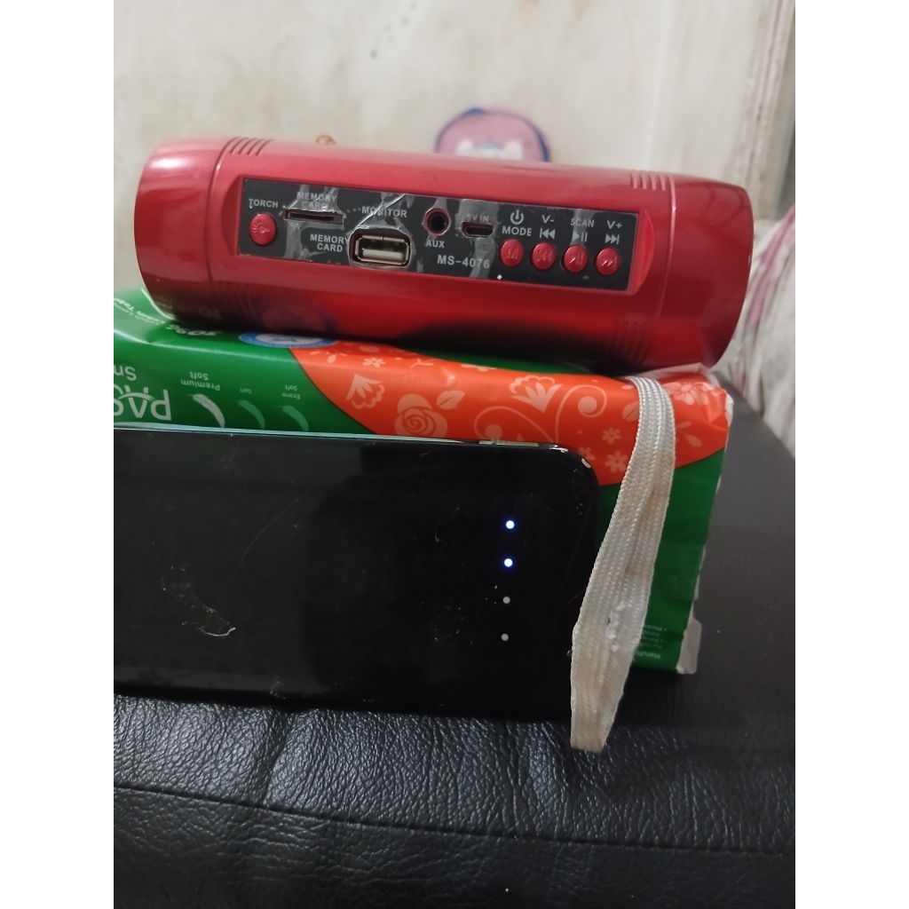 musik box senter + power bank