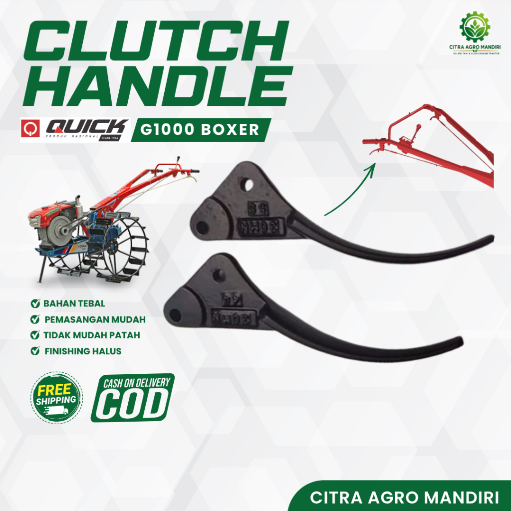 Clutch Handle Stang Kopling Traktor Quick G1000 Boxer Capung Zena - Handel Tuas Kopling Suku Cadang 