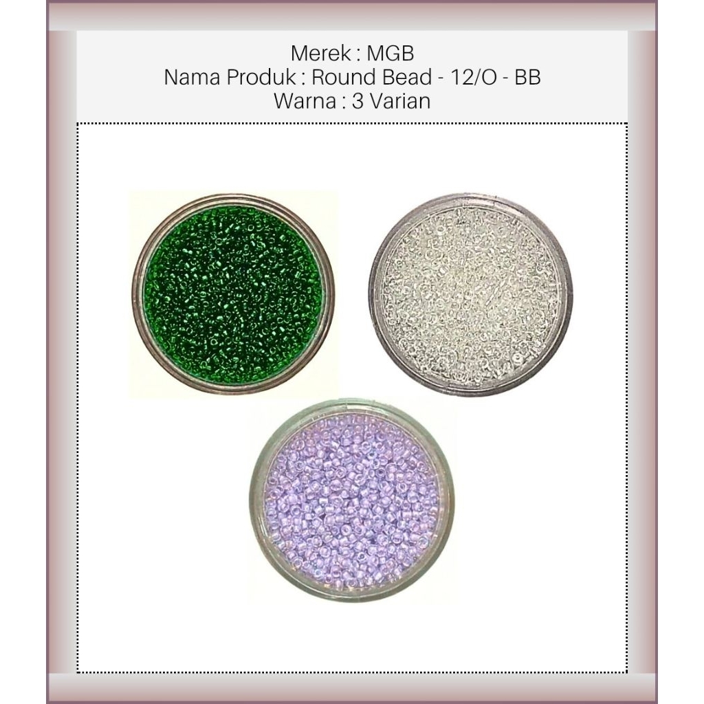 MGB™ - 12/0 - BB - MGB Manik 12/0 - MGB Payet 12/0 - MGB Payet 12/O - Manik MGB 12/O - Payet MGB 12/