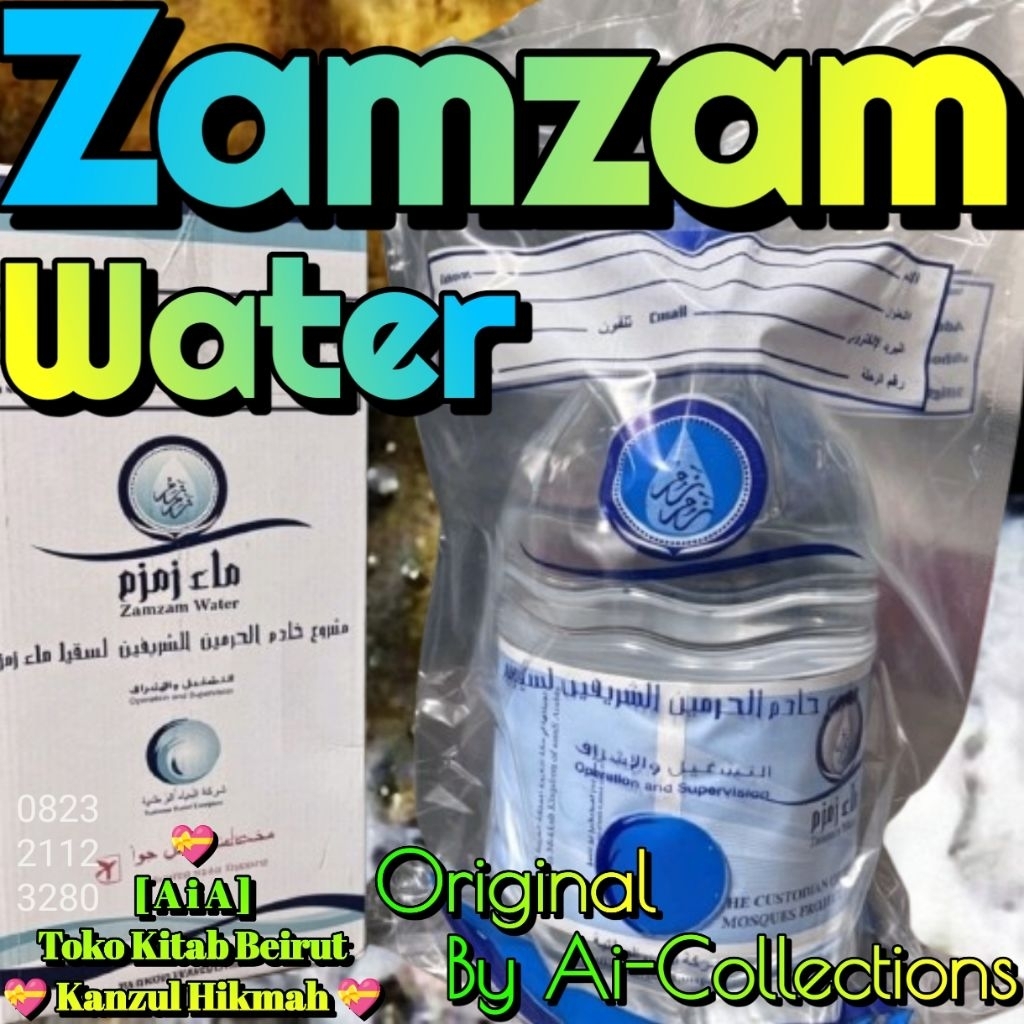 Ai-Kh14Bmz > Air Banyu Cai Zamzam Zam-zam Water 5 Liter From Makkah Saudi Arabia Ori Bmz By Ai-Colle