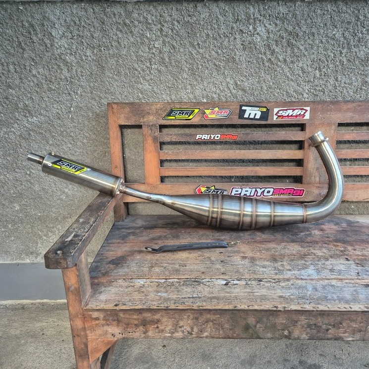 Knalpot Kolong Noguchi 90 Rxking SMR Jogja Stainless