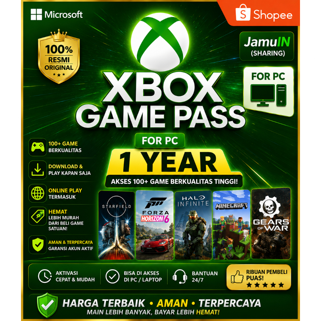 Xbox Gamepass Ultimate Pribadi WINDOWS ONLY
