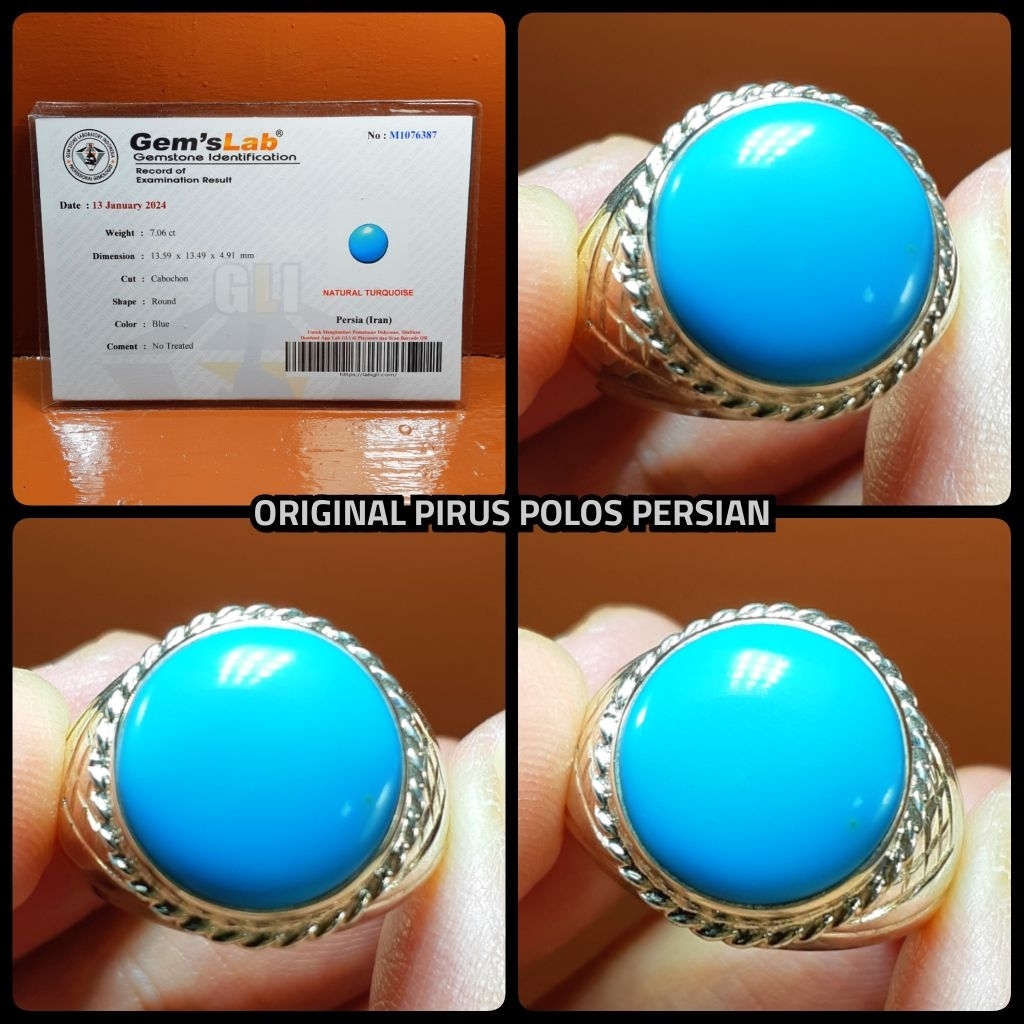 pirus kelas kontesan full porslen asli iran + perak silver ya