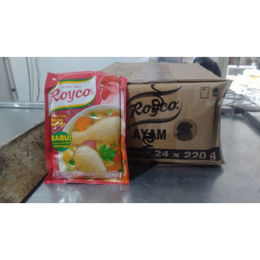 Royco 220 gram 1 karton (isi 24 x 220 gram ) | Royco ayam 220 gram | Royco sapi 220 gram