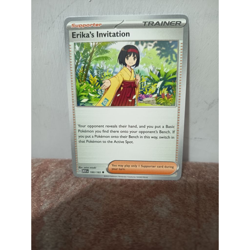 Pokemon TCG english original common (erika invitation)