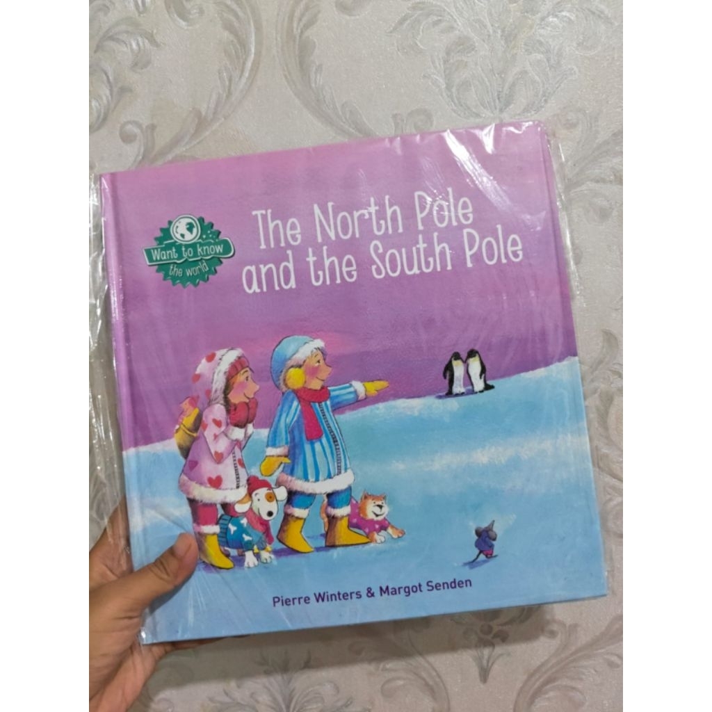 The North Pole and the South Pole Hardback Hardcover buku anak impor Children book