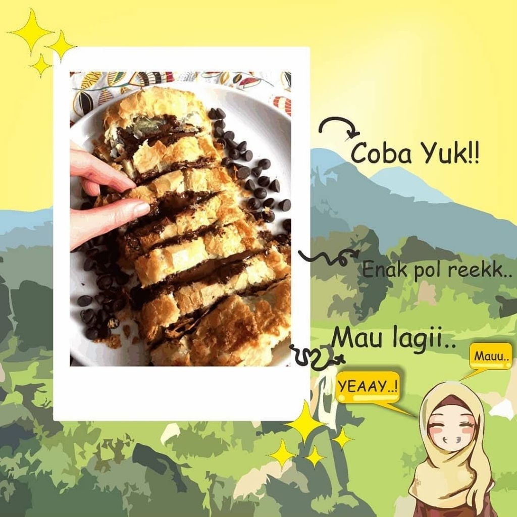 Strudel Coklat Pisang, Strudel Pisang Coklat