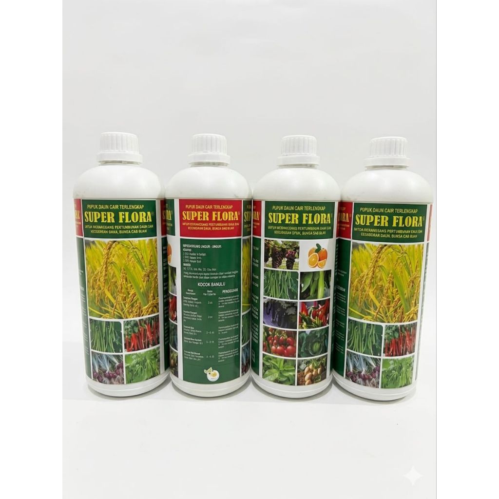 SUPER FLORA 1000ML /Pupuk cair/Pupuk Murah