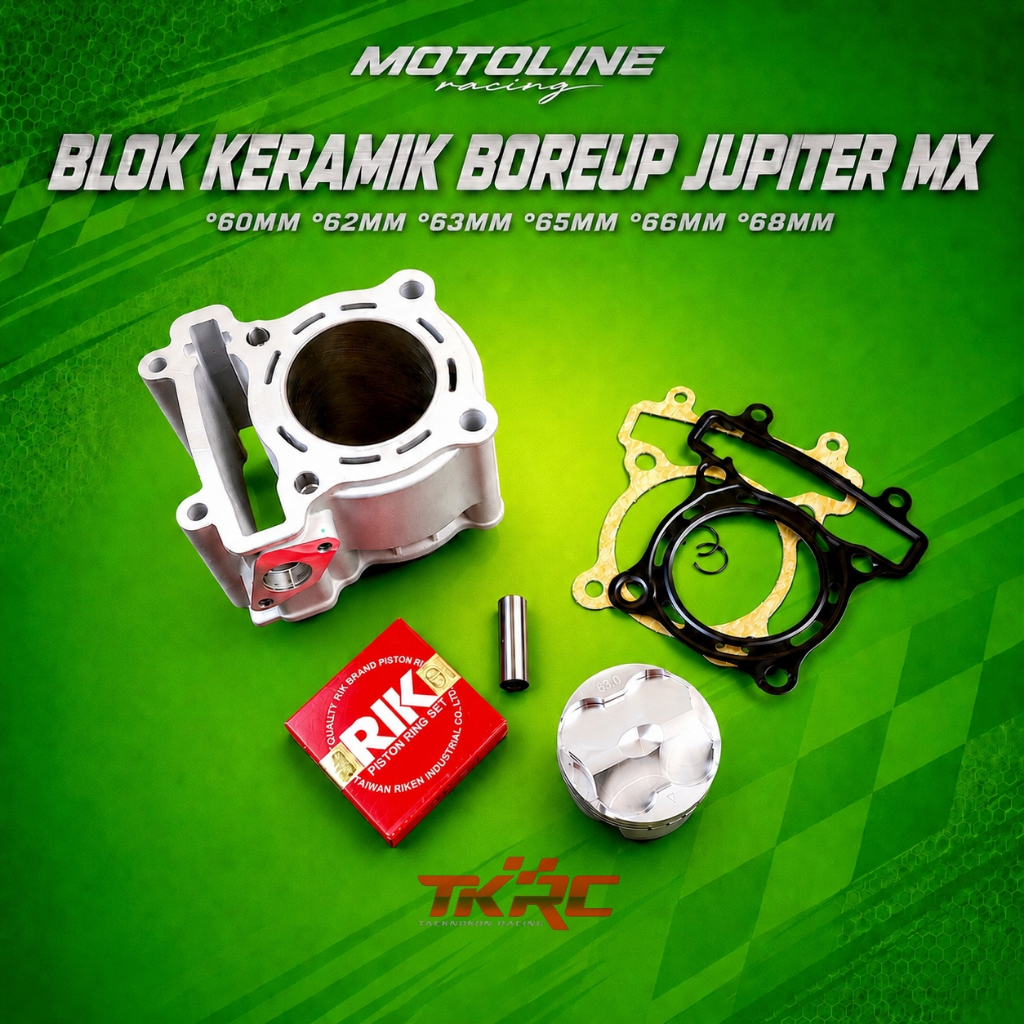 BLOK SEHER KERAMIK TKRC BORING BORE UP JUPITER MX KING MX OLD R15 VXION 62 63 65 66 68
