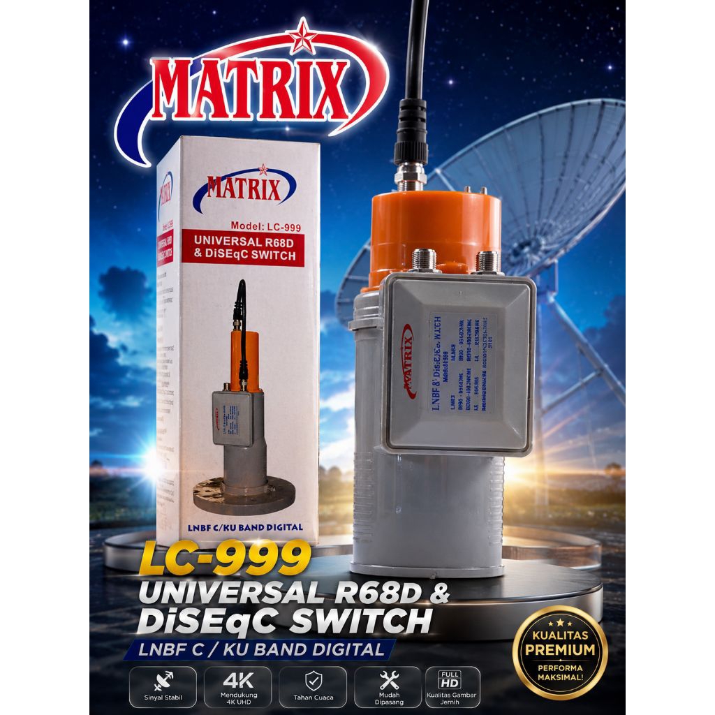 lnb twin Matrix c dan ku band
