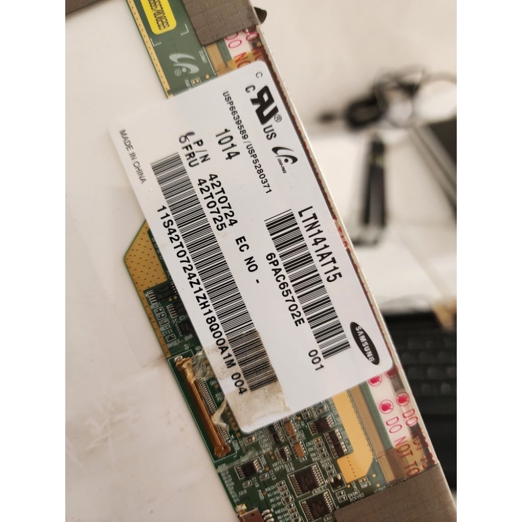 Layar laptop 14in Jadul soekt 40pin body lcd tebal layar copotam