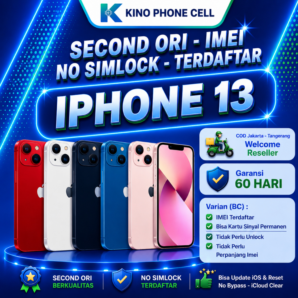 BC IPHONE 13 Beacukai & 13 Mini Sinyal Permanen 13 Second 13 128GB 256GB 512GB Normal AFT kinophonec