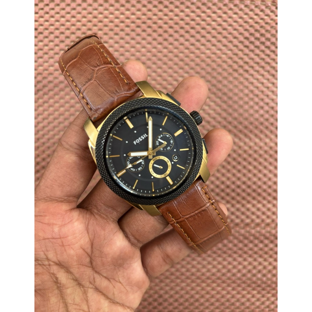 Jam Tangan F0SS1L Chronograph Original Bekas Second Preloved Barang Branded
