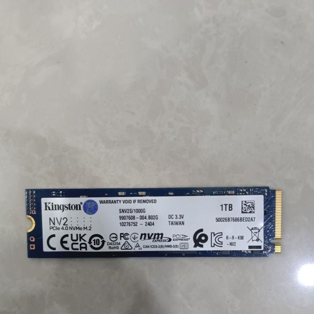 SSD NVME 1 TB Kingston