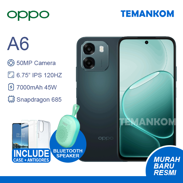 TERBARU Oppo A6 12GB RAM baru 6/128 6+6 extend RAM 6GB 128GB Military Grade kuat GARANSI RESMI