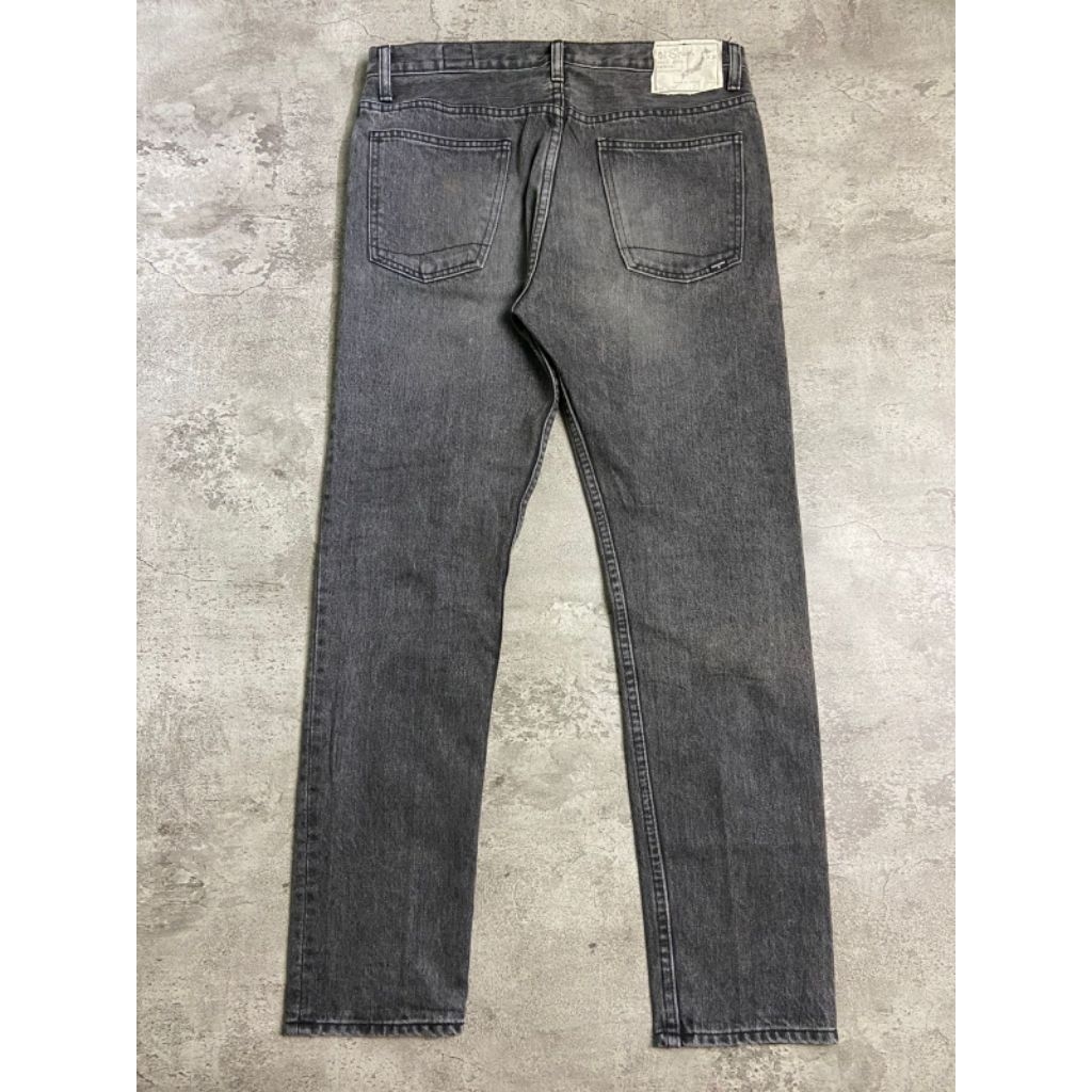 Orslow Men's Black Washed Denim Jeans