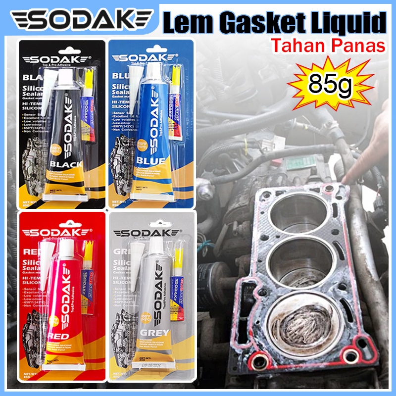 85gr Lem Gasket Rubber SODAK / Lem Paking Mesin Tahan Panas / Lem Perpak Mesin Motor 014