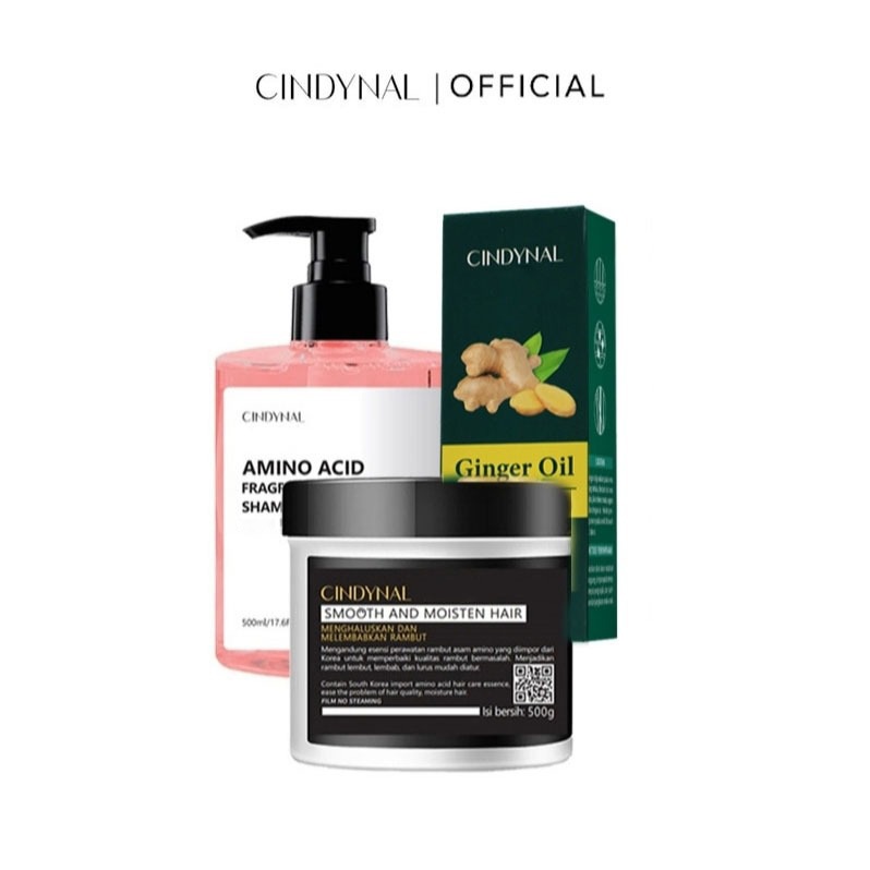 Cindynal SMOOTH Paket Pelurus Rambut Korea Tanpa Catok Cindynal 500gr