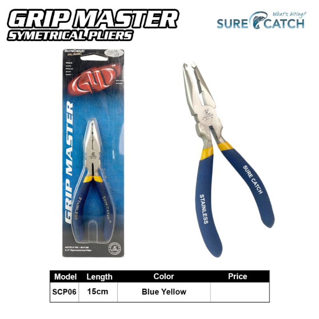 SURECATCH TANG PANCING GRIP MASTER SCP06 15CM STAINLESS STEEL SPLIT RING PLIERS MULTIFUNGSI
